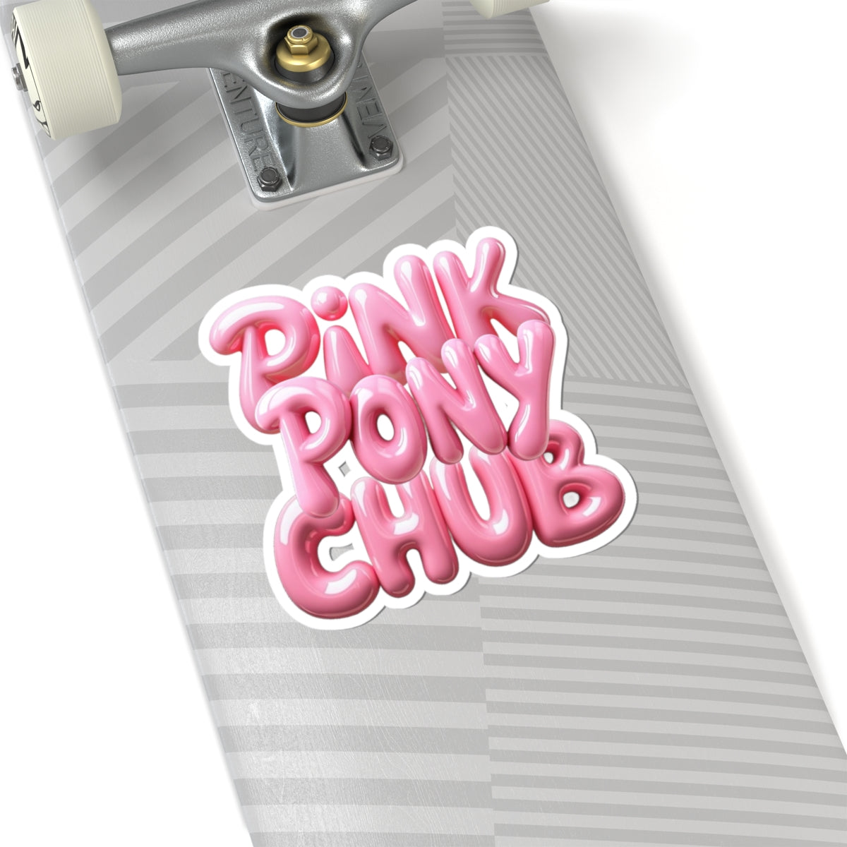 Cute Pink Pony Chub Kiss-Cut Stickers  for Laptops, Water Bottles, Journals, Gifts and Decor