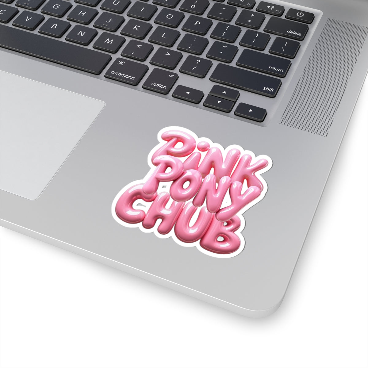 Cute Pink Pony Chub Kiss-Cut Stickers  for Laptops, Water Bottles, Journals, Gifts and Decor
