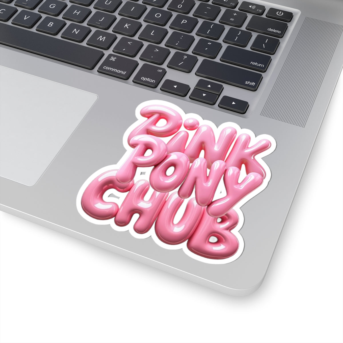 Cute Pink Pony Chub Kiss-Cut Stickers  for Laptops, Water Bottles, Journals, Gifts and Decor